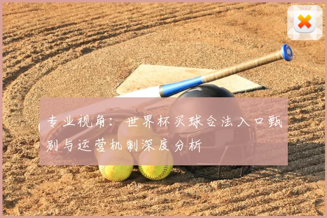 专业视角:世界杯买球合法入口甄别与运营机制深度分析