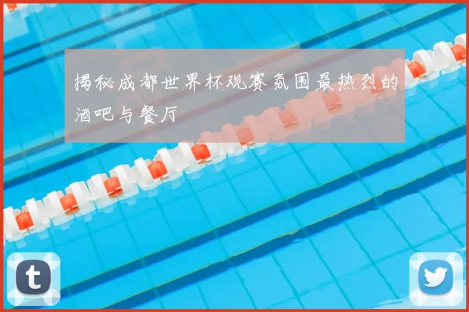 揭秘成都世界杯观赛氛围最热烈的酒吧与餐厅
