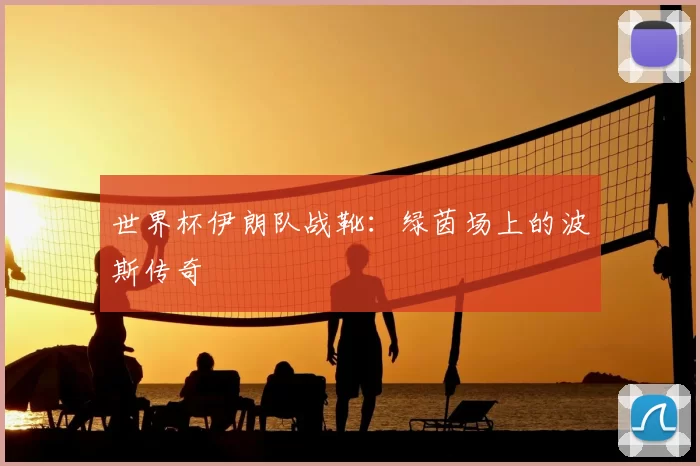 世界杯伊朗队战靴:绿茵场上的波斯传奇